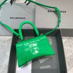Balenciaga Hourglass XS Handbag In Bright Green, For Women, Women's Bags 7.4in/19cm