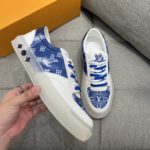 Louis Vuittion LV Ollie Richelieu Sneaker Blue For Men LV
