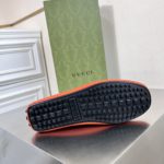 Gucci Men's Loafers With Web Details Orange For Men 6246981