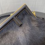 Fendi First Small Black Fox Fur Bag For Woman 26cm/10in