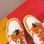 Louis Vuitton Women's LV Trainer Sneaker Orange For Women LV