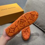 Louis Vuittion LV Driver Moccasin Orange For Men LV 1AAF54