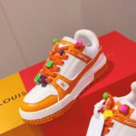 Louis Vuitton Women's LV Trainer Sneaker Orange For Women LV