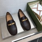 Gucci Men's Loafer With Interlocking G Horsebit Dark Brown For Men ‎655519 1XO00