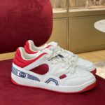 Gucci Men's Sneaker Gucci Basket Donna White Red Demetra For Men ‎697882 2SHJ0 9090