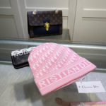 Dior Pompom Beanie In Pink