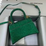 Balenciaga Hourglass Small Handbag In Green, For Women, Women's Bags 9in/23cm