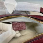 Gucci Ophidia Mini GG Bag Beige And Burgundy GG Supreme Canvas For Women  7in/17.5cm GG 517350-9Y9MS-9864