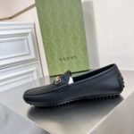 Gucci Men's Loafers With Web Details Black For Men 6246981XH101066
