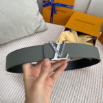 Louis Vuitton Iconic Reversible LV Belt Grey LV Women Belt