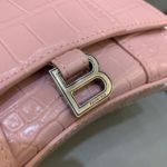 Balenciaga Hourglass Mini Handbag With Chain In Light Pink, For Women, Women's Bags 4.7in/12cm