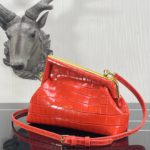Fendi First Small Orange Crocodile Bag For Woman 26cm/10in