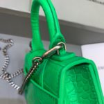 Balenciaga Hourglass Mini Handbag With Chain In Green, For Women, Women's Bags 4.7in/12cm