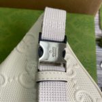 Gucci GG Embossed Belt Bag White GG Embossed For Men  9.1in/23cm GG 658582 1W3CN 9022
