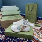 Gucci Men's Rhyton Sneakers With Glitter White Ivory For Men 524990 DRW00 9022