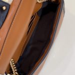Fendi Baguette Chain Brown and Black Bag For Woman 19cm/7.5in