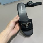 Prada Saffiano Slides Black For Women 0.4in/10mm PRD 1XX627_053_F0002_F_010