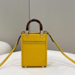 Fendi Sunshine Shopper Yellow Mini Bag For Woman 13cm/5in
