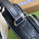Gucci GG Embossed Mini Bag Black GG Embossed For Men 6.7in/17cm GG 658553 1W3AN 1000