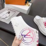 Louis Vuitton Women's Time Out Open-Back Sneaker Fuchsia Pink For Women LV 1AA1CD