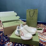 Gucci Men's Rhyton Sneakers With Glitter White Ivory For Men 524990 DRW00 9022