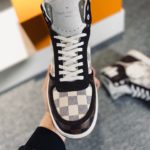 Louis Vuitton Rivoli Sneaker Boot Brown And White For Men LV