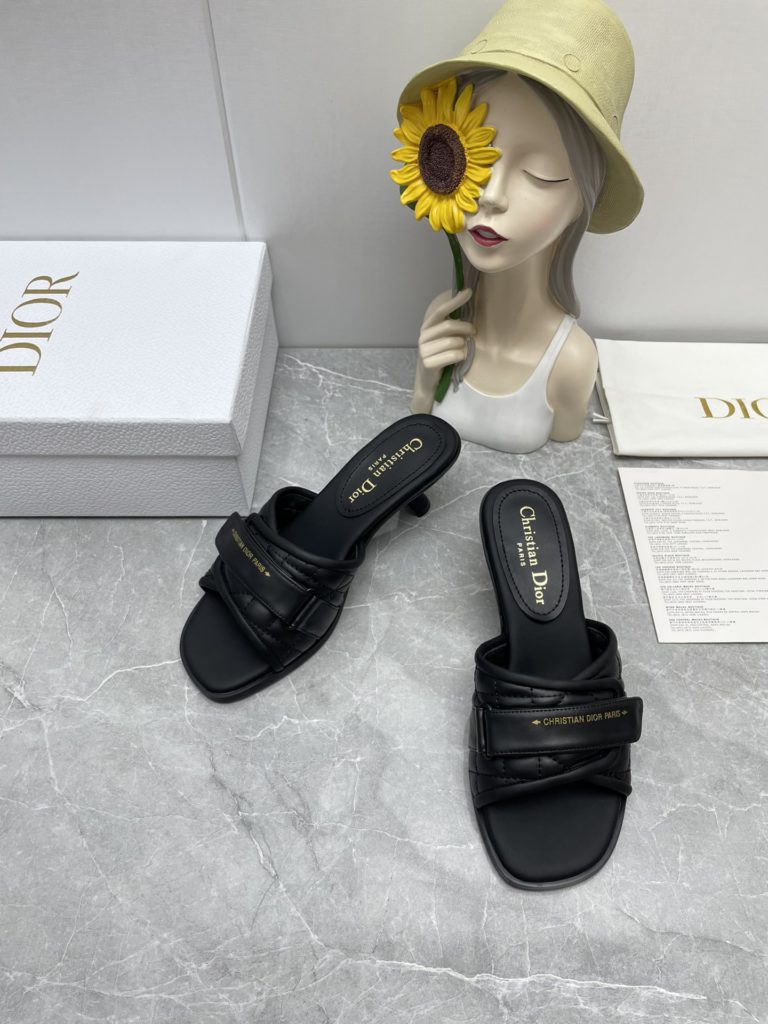 Christian Dior Women's Dio(r)evolution Heeled Slide Black For Women CD KCQ731CQC_S900