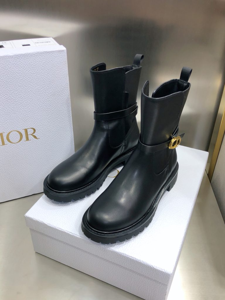 Christian Dior Women's Dior Empreinte Ankle Boot Black For Women CD KDI613VEA_S900