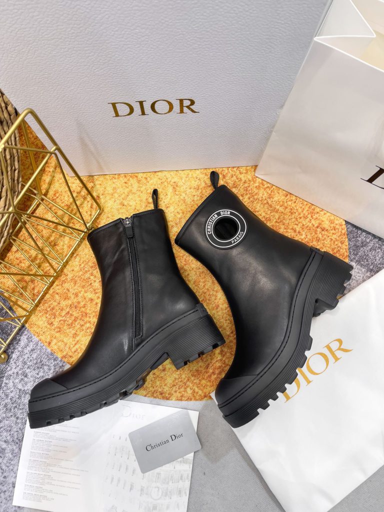 Christian Dior Women's Dior Symbol Ankle Boots Black For Women CD KCI770VSO_S900