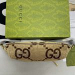 Gucci Jumbo GG Belt Bag Camel And Ebony Jumbo GG Canvas For Women  15.3in/39cm GG 696031 UKMDG 2570