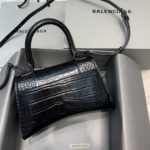 Balenciaga Hourglass Small Handbag In Black, For Women, Women's Bags 9in/23cm
