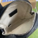 Gucci GG Embossed Mini Bag Black GG Embossed For Men 6.7in/17cm GG 658553 1W3AN 1000