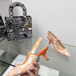 Christian Dior Women's J'Adior Slingback Pump Orange For Women CD 2.5in/6.5 cm