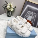 Prada Terrycloth Sandals White For Women 0.8in/20mm PRD 1X737M_H39_F0009_F_D020