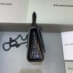 Balenciaga Hourglass Mini Handbag With Chain In Black, For Women, Women's Bags 4.7in/12cm