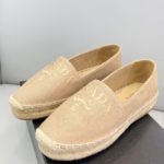 Prada Linen Espadrilles Beige For Women 0.8in/20mm PRD 1S841M_376_F0065_F_020