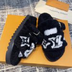 Louis Vuitton Women's Paseo Flat Comfort Mule Black For Women LV 1AACR8