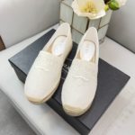 Prada Linen Espadrilles White For Women 0.8in/20mm PRD