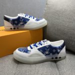 Louis Vuittion LV Ollie Richelieu Sneaker Blue For Men LV