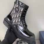 Christian Dior Women's Dior With Oblique Jacquard Ankle Boot Black For Women CD