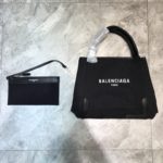 Balenciaga Navy Small Cabas Tote Bag In Black, For Women, Women's Bags 18.5in/47cm 3399332HH3N1000