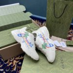 Gucci Men's Rhyton Sneakers With Lighton Hawaii White Ivory For Men 552851 DRW00 1000