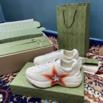 Gucci Women's Rhyton Sneakers With Logo Print White Ivory For Women 6548636 DRW00 9022