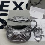 Balenciaga Le Cagole XS Shoulder Bag In Grey, For Women, Women's Bags 10.2in/26cm