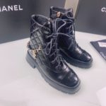 Chanel Women's Lace- Ups Black For Women 1.6in/4cm