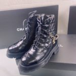 Chanel Women's Lace- Ups Black For Women 1.6in/4cm