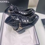 Chanel Women's Lace- Ups Black For Women 1.6in/4cm