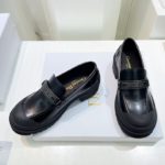 Christian Dior Women's Dior Code Loafer Black For Women CD KDB757VES_S29X