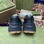 Gucci Men's Rhyton Sneakers With Iridescent Logo Black For Men 552851 DRW00 1000