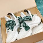 Louis Vuitton Women's LV Archlight Sneaker White And Green For Women LV 1AACUO